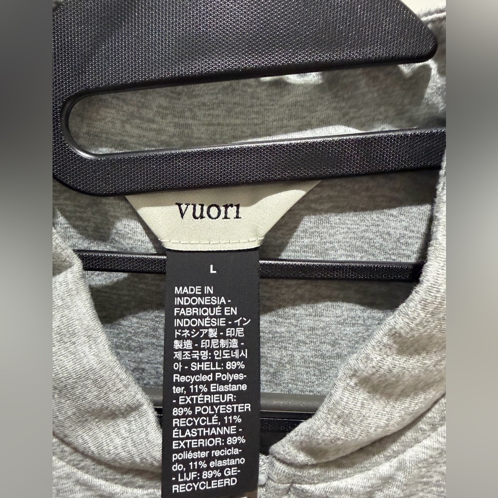 Vuori Halo Basin Bomber Jacket~ size L - Picture 7 of 10